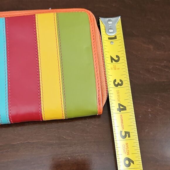 Striped Leather Wallet - Picture 6 of 6